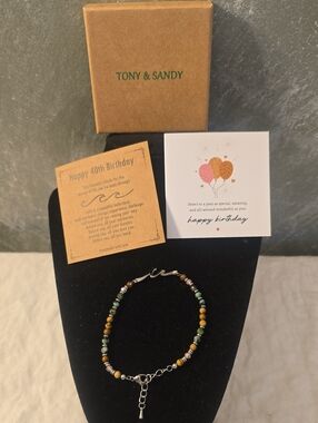 Happy 40th Birthday Bracelet For The Waves Of Life From Tony & Sandy New